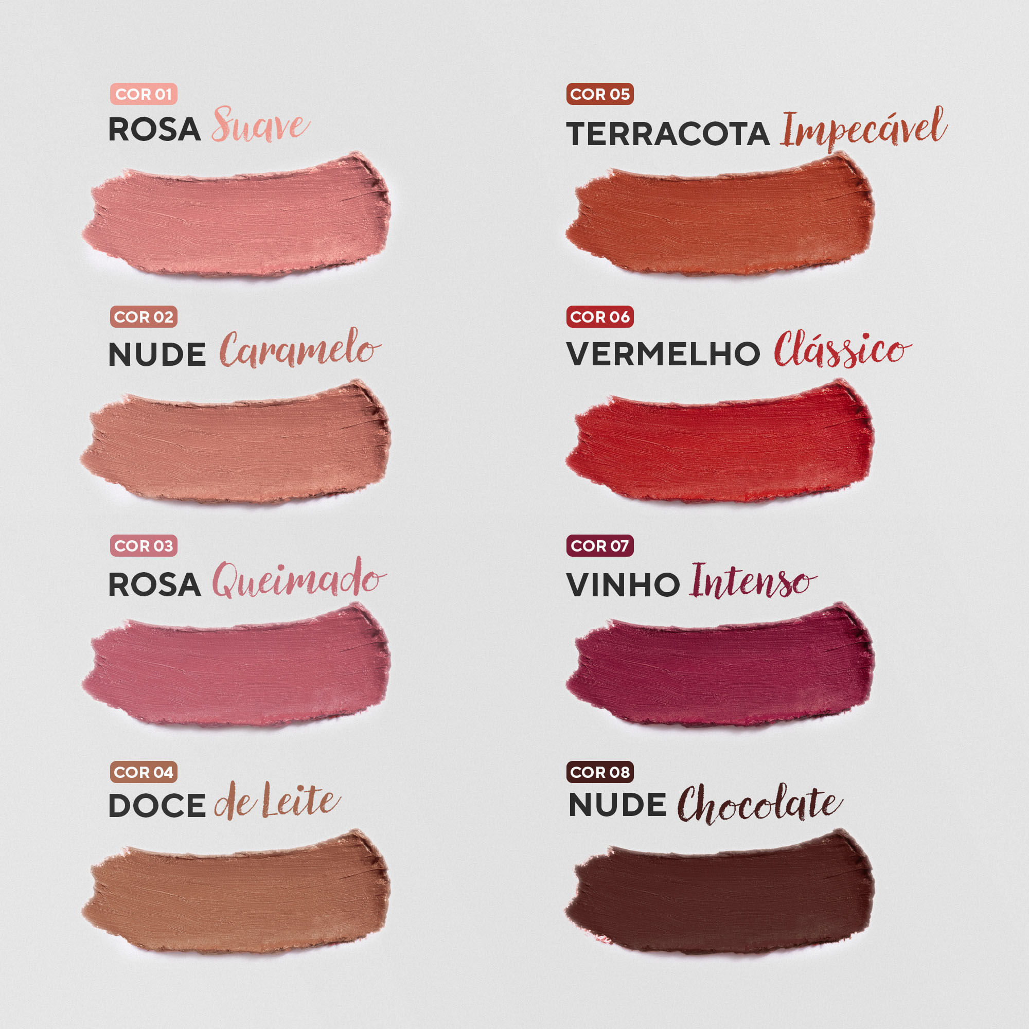 textura_DaBelle Beauty_Batom Bala_todas-as-core